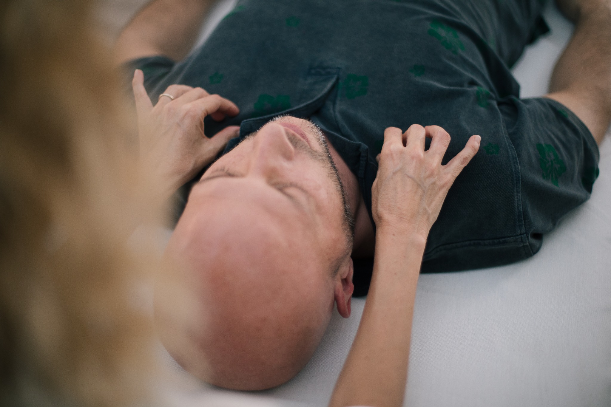 Dettaglio di una seduta biodinamica craniosacrale