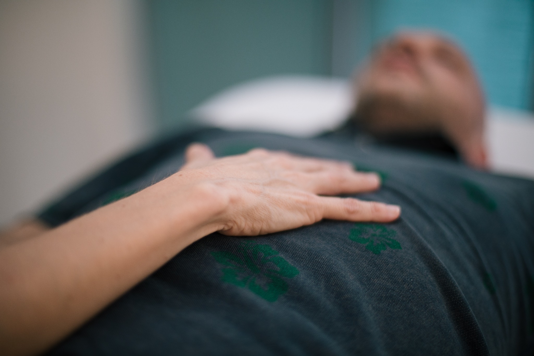 Dettaglio mani durante seduta